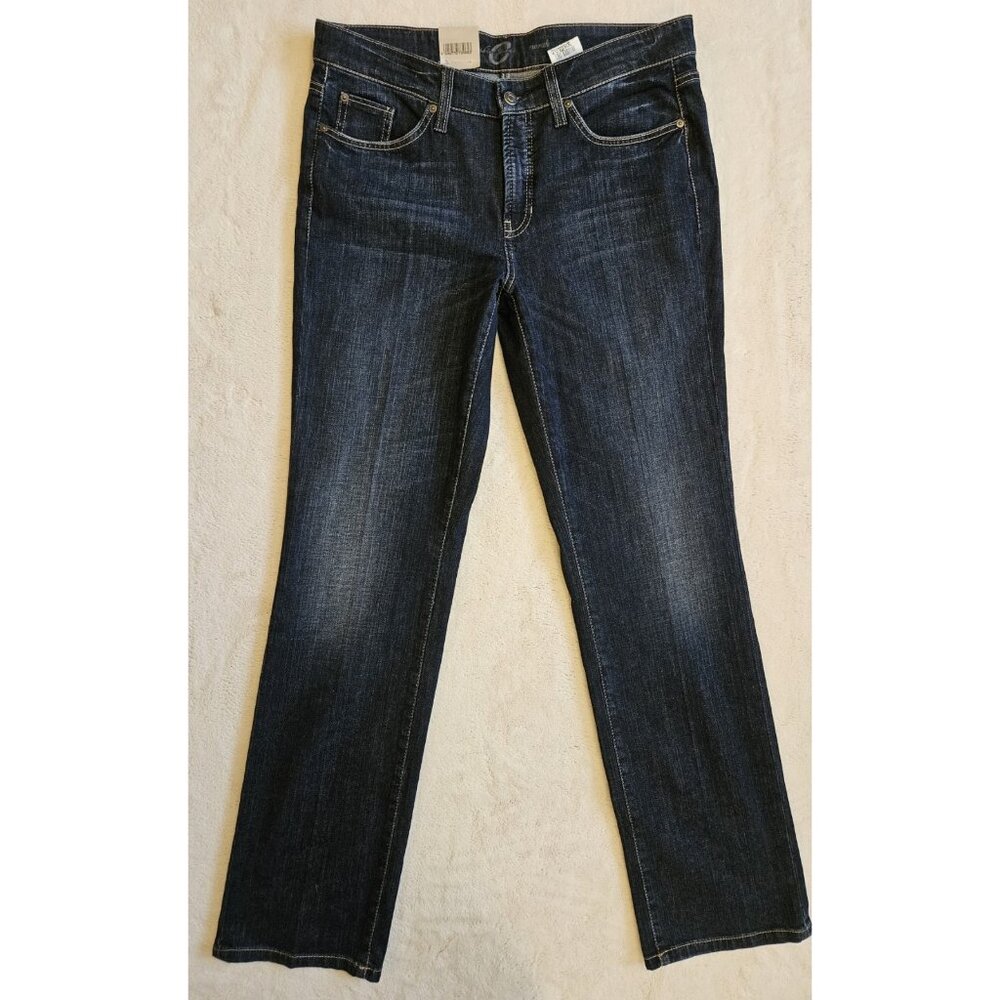 Cambio Norah Straight jeans denim blue size 42D trousers 34W 32L New With Tags